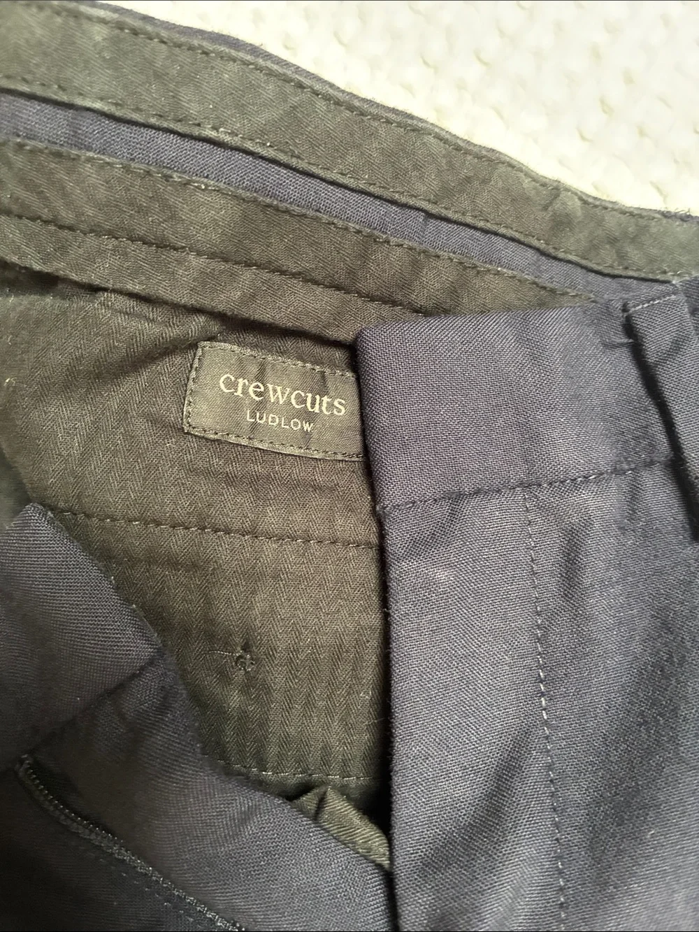Crewcuts Ludlow wool suit Navy size 12